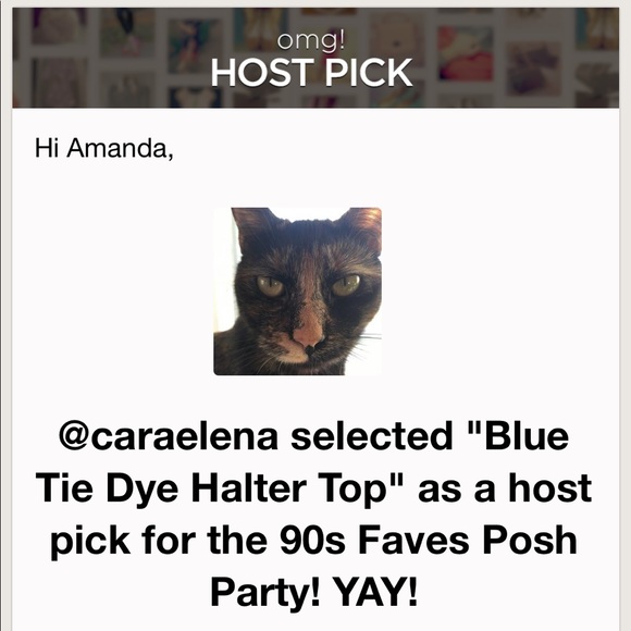 Blue Tie Dye Halter Top - Picture 11 of 11